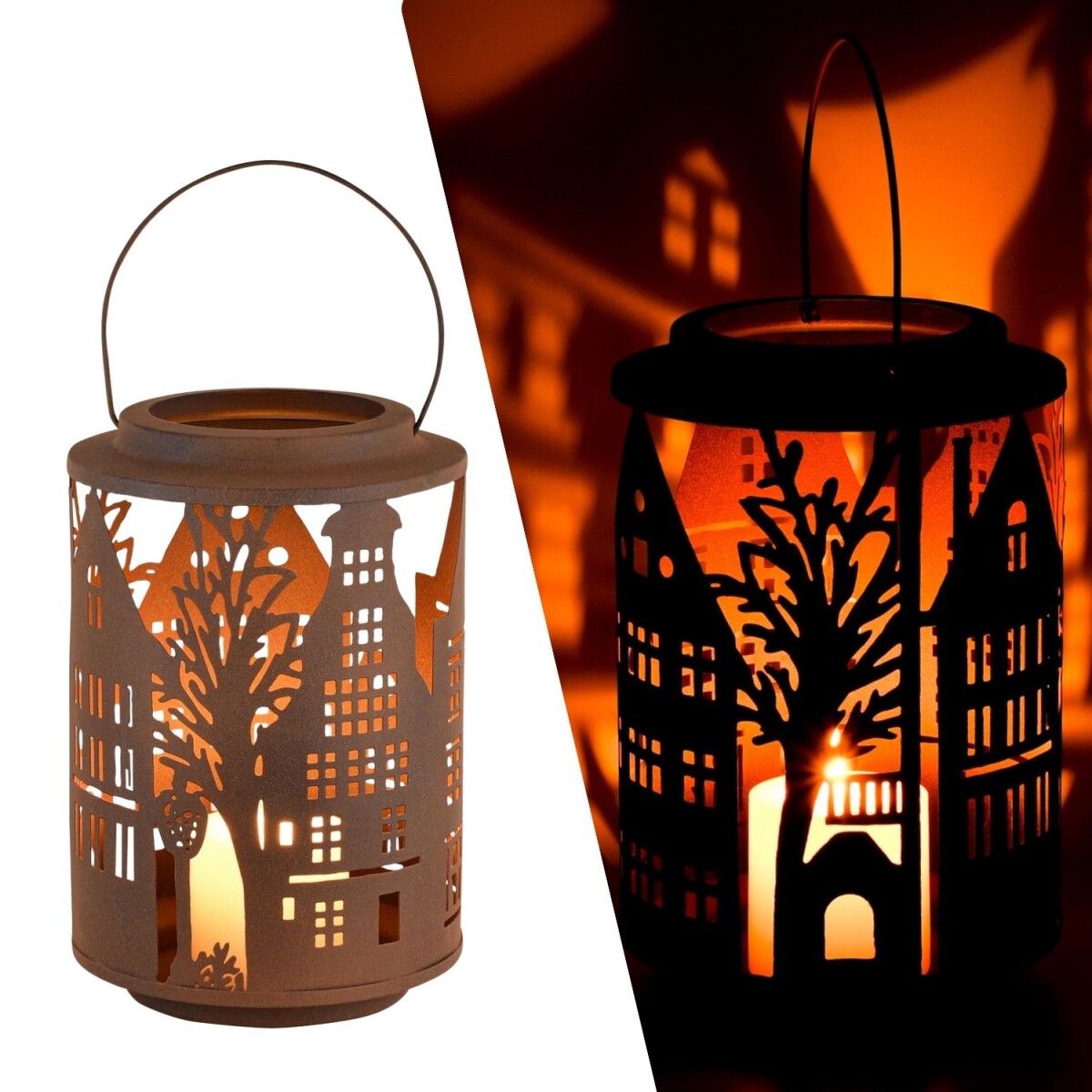 LichtTal Tea Light Holder, 27 cm, Metal  box