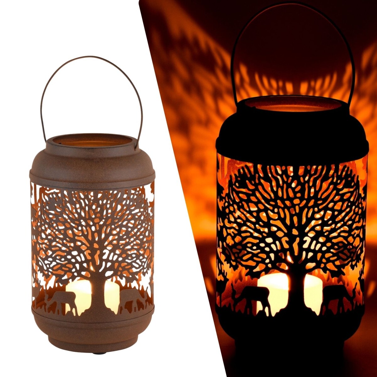 Nordwald Tea Light Holder, 27 cm, Metal  box