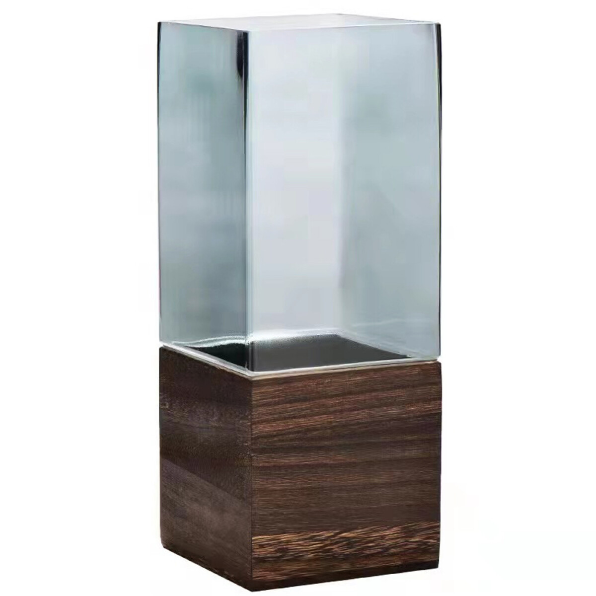 Modern Madrid Gray Square Glass Vase box