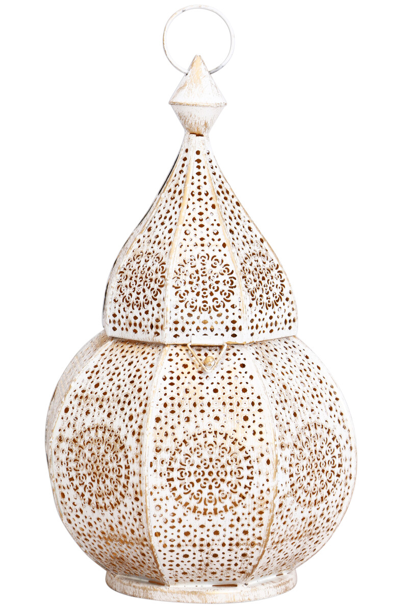 Anaram White Oriental Lantern Tealight H box