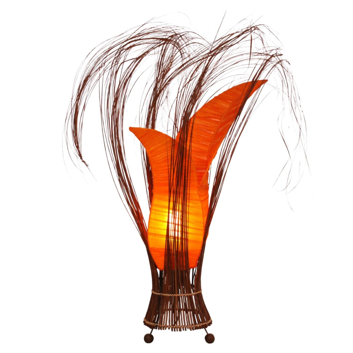 Bunga 50cm Orange Table Lamp | Handcraft box