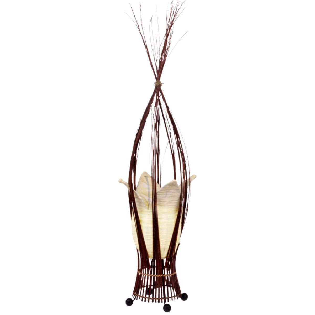 Elena Cream 30cm Table Lamp, Boho Design box