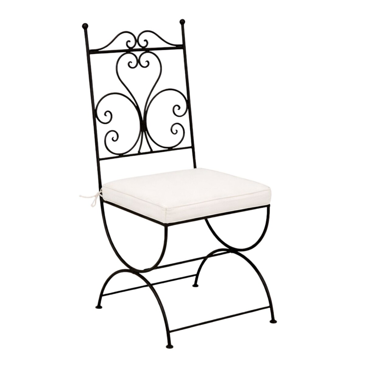 Cuenca Hand-Forged Iron Chair | Mediterranean Garden Chair