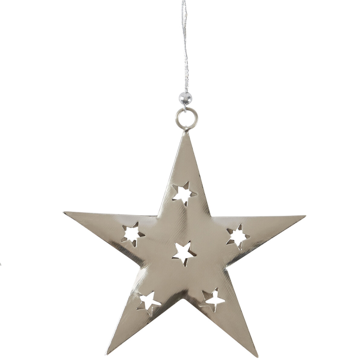 Christmas Ornament: Silver Star Christma box