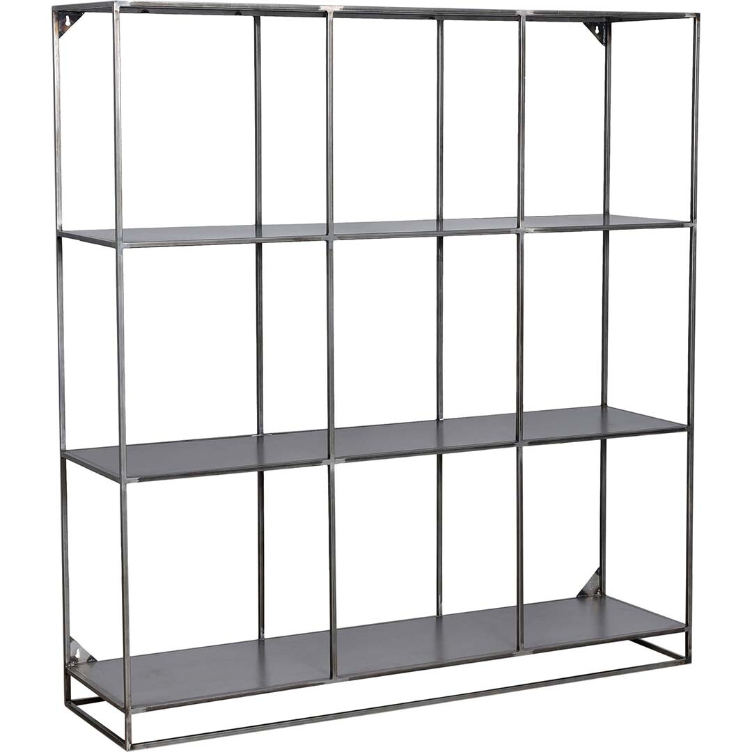 Washington Iron Shelving Unit with Nine Compartments - Iron