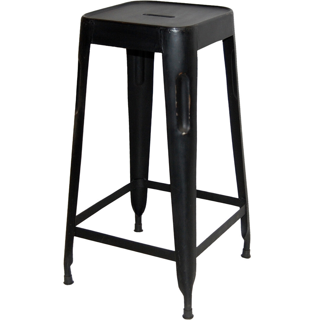 Copenhagen Iron Bar Stool - Antique Black