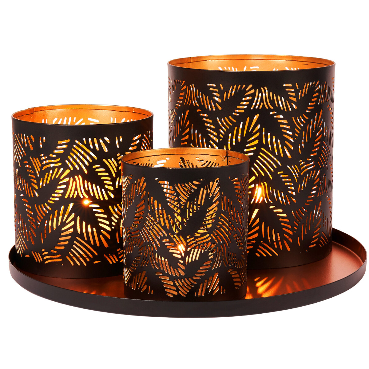 Gift Set: Garden Lanterns and Candle Tra box