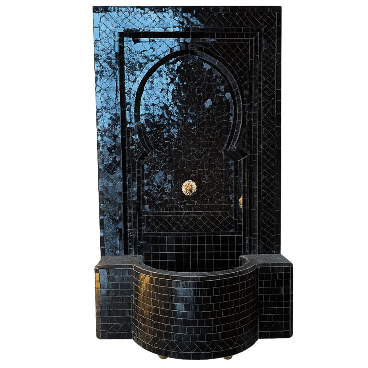 Moroccan Mosaic Garden Fountain 130 cm | Boho Indoor Fountai