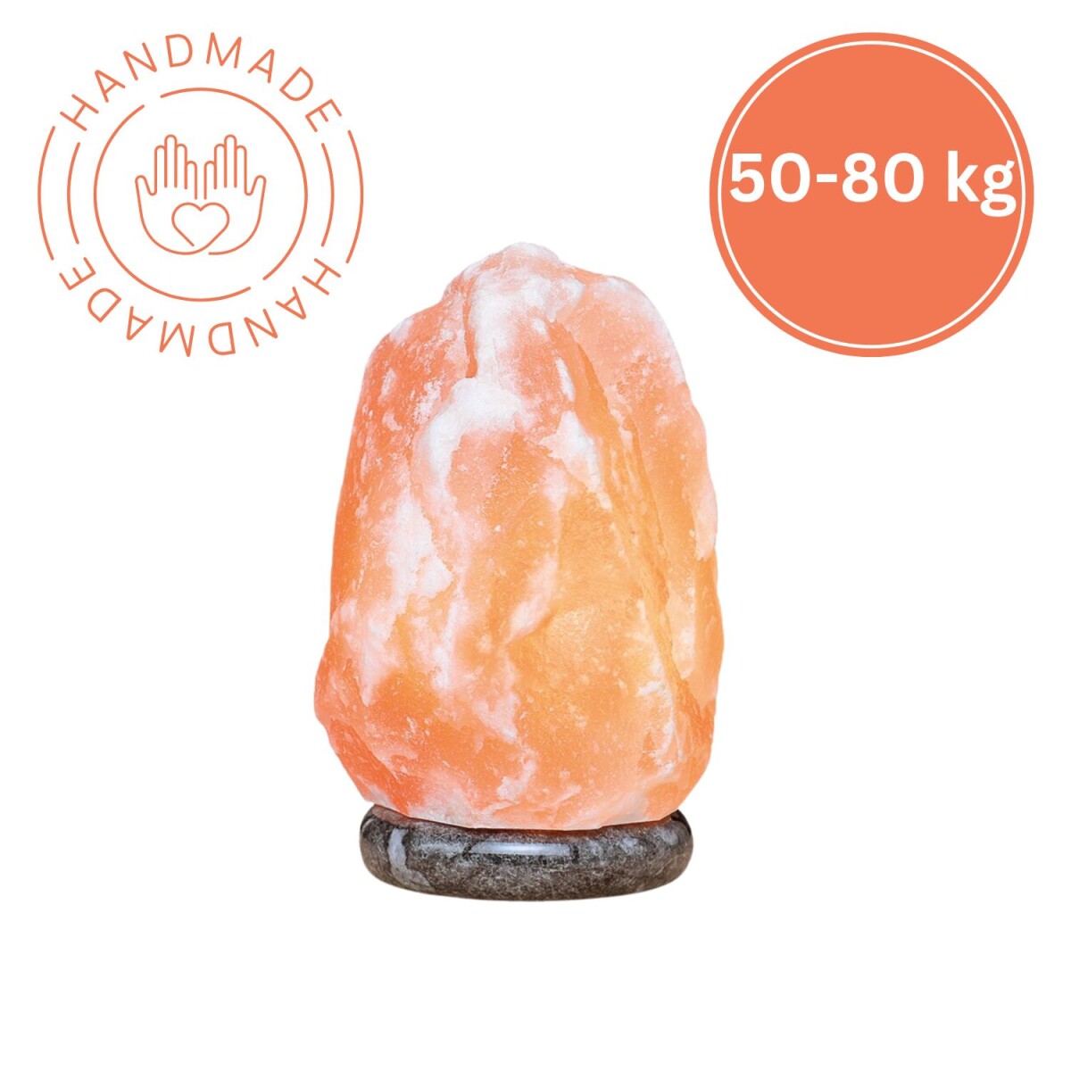 Illuminated Salt Crystal ROCK 50–80 kg Salt Crystal Li