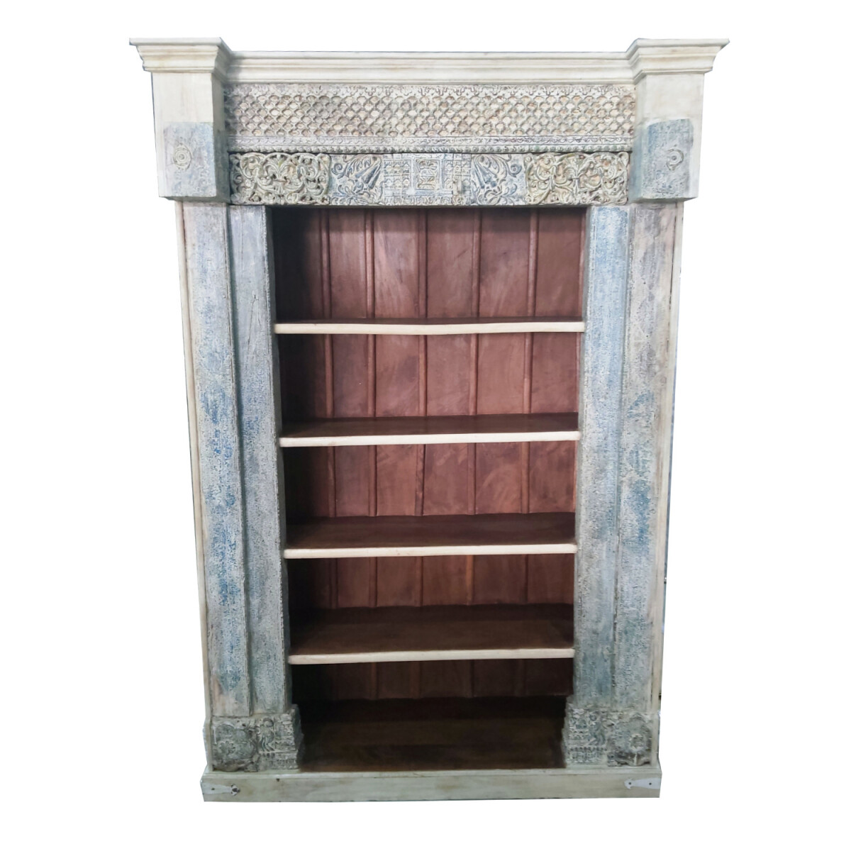 Vintage Bookcase, Antique Style, 229 cm, Model -27-
