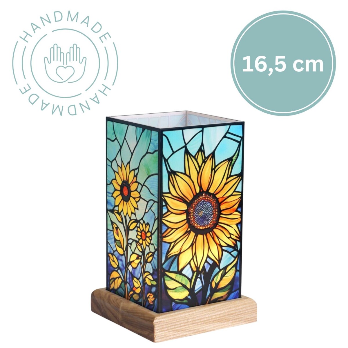 Art Light Sunflower | Acrylic design | LED | H16.5 cm | Wood