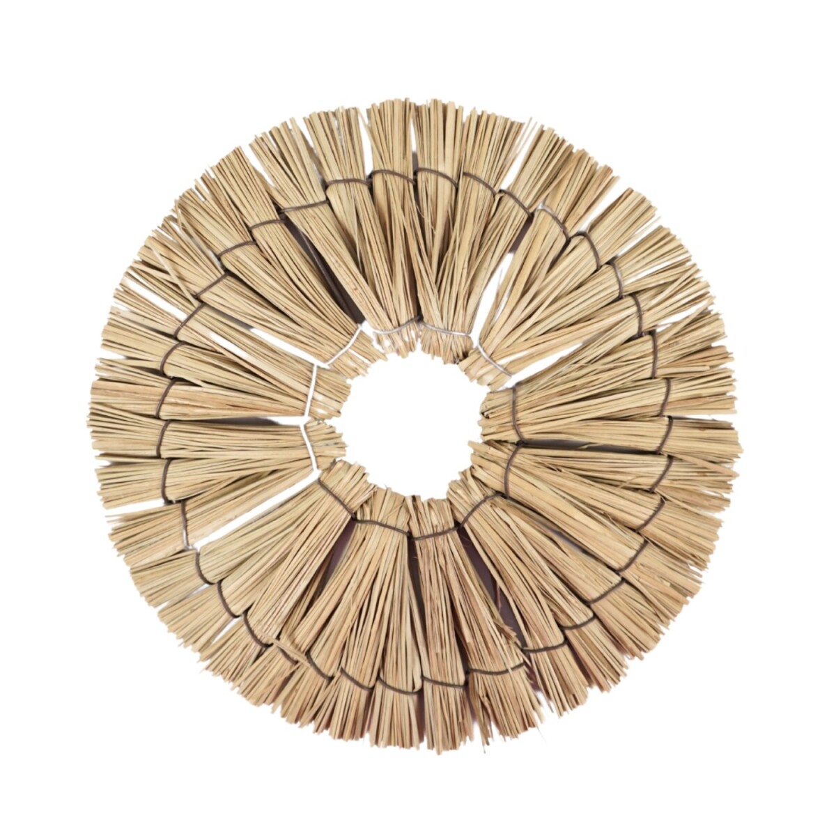 Boho Rattan Round Wall Decor | Natural Wall Decor, 22 cm