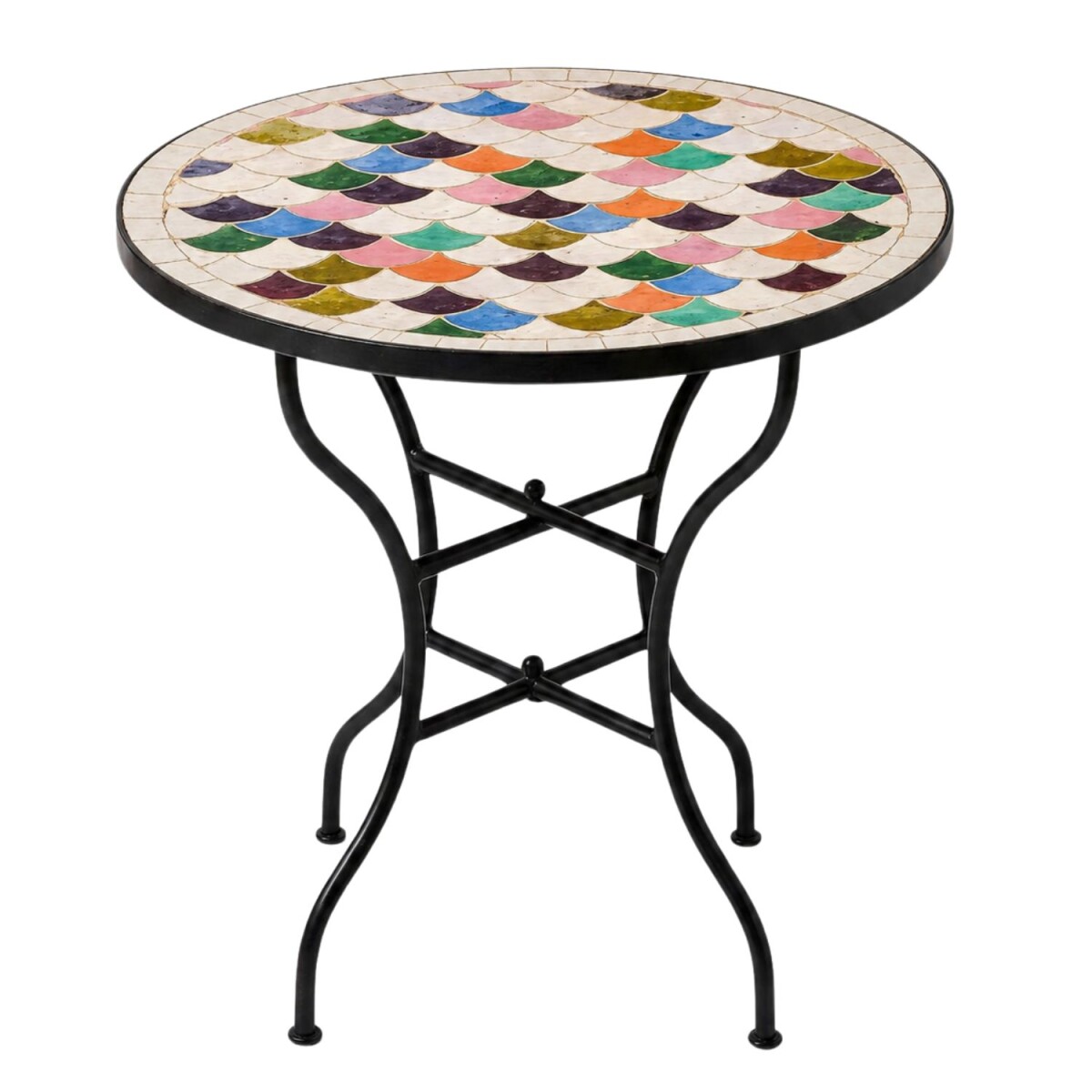 Manarola Colorful Mosaic Table, Ø box