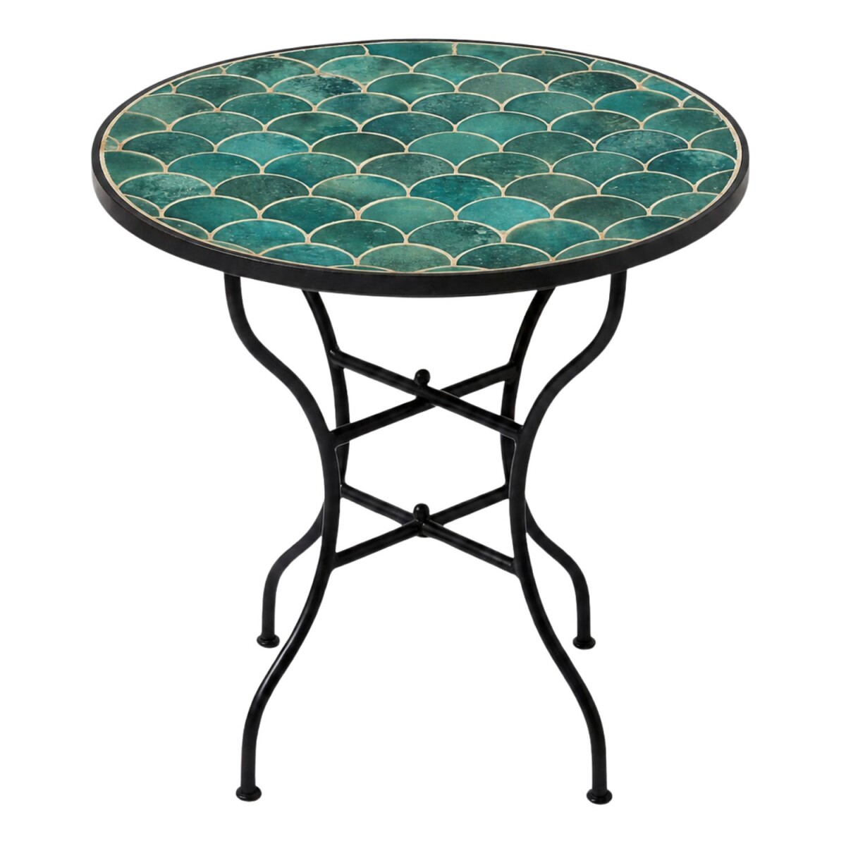 Friglia Green Mosaic Table, Ø60cm box
