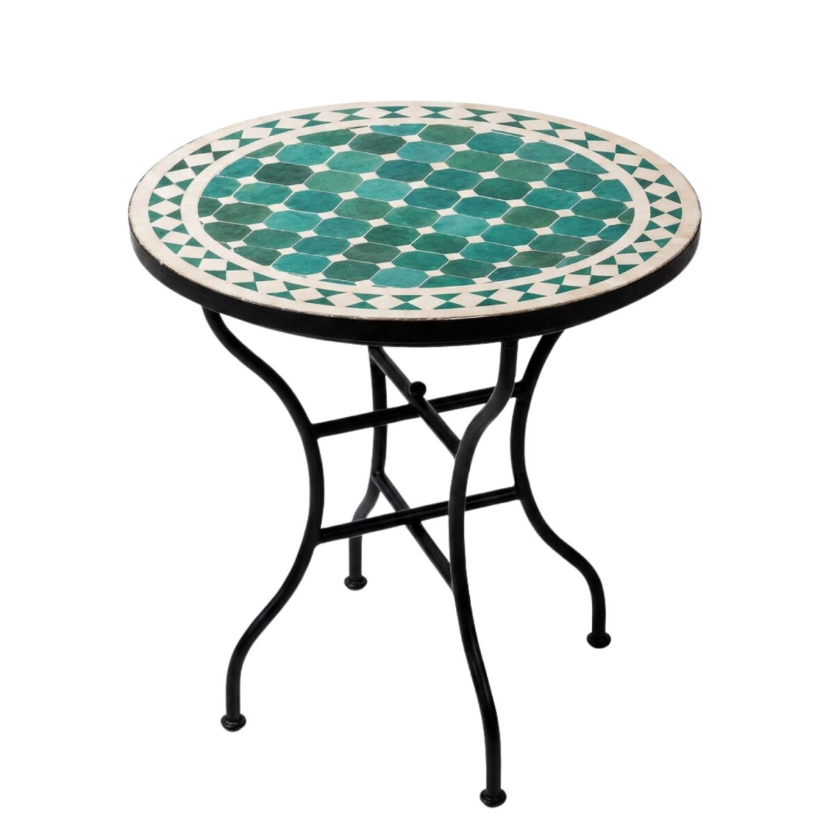 Moroccan Mosaic Table, Marrakech Green-B box