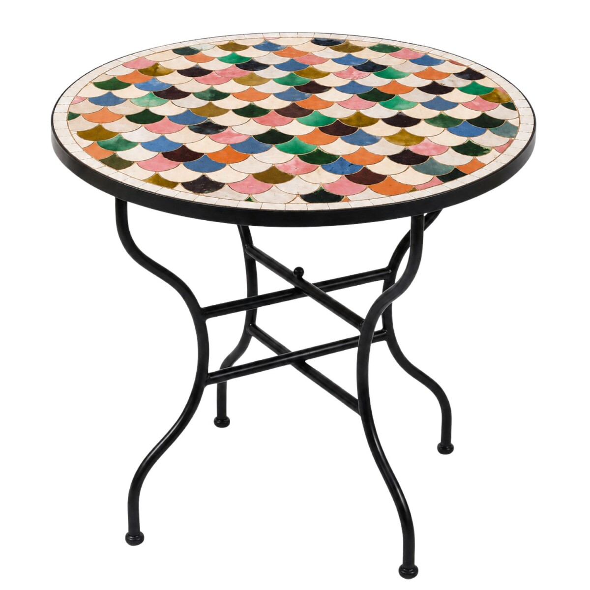 Manarola Colorful Mosaic Table, Ø box