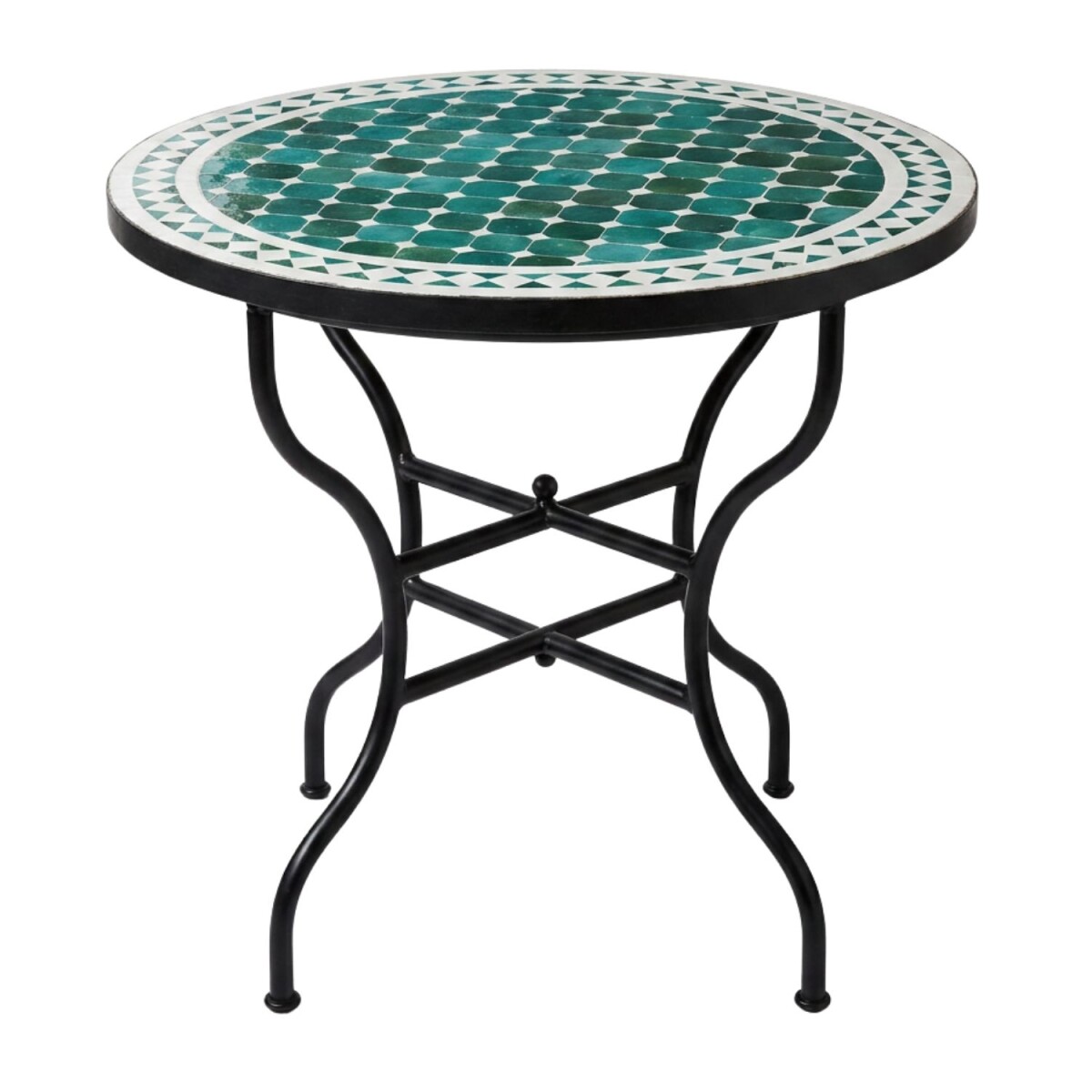Moroccan Mosaic Table, Marrakech Green a box