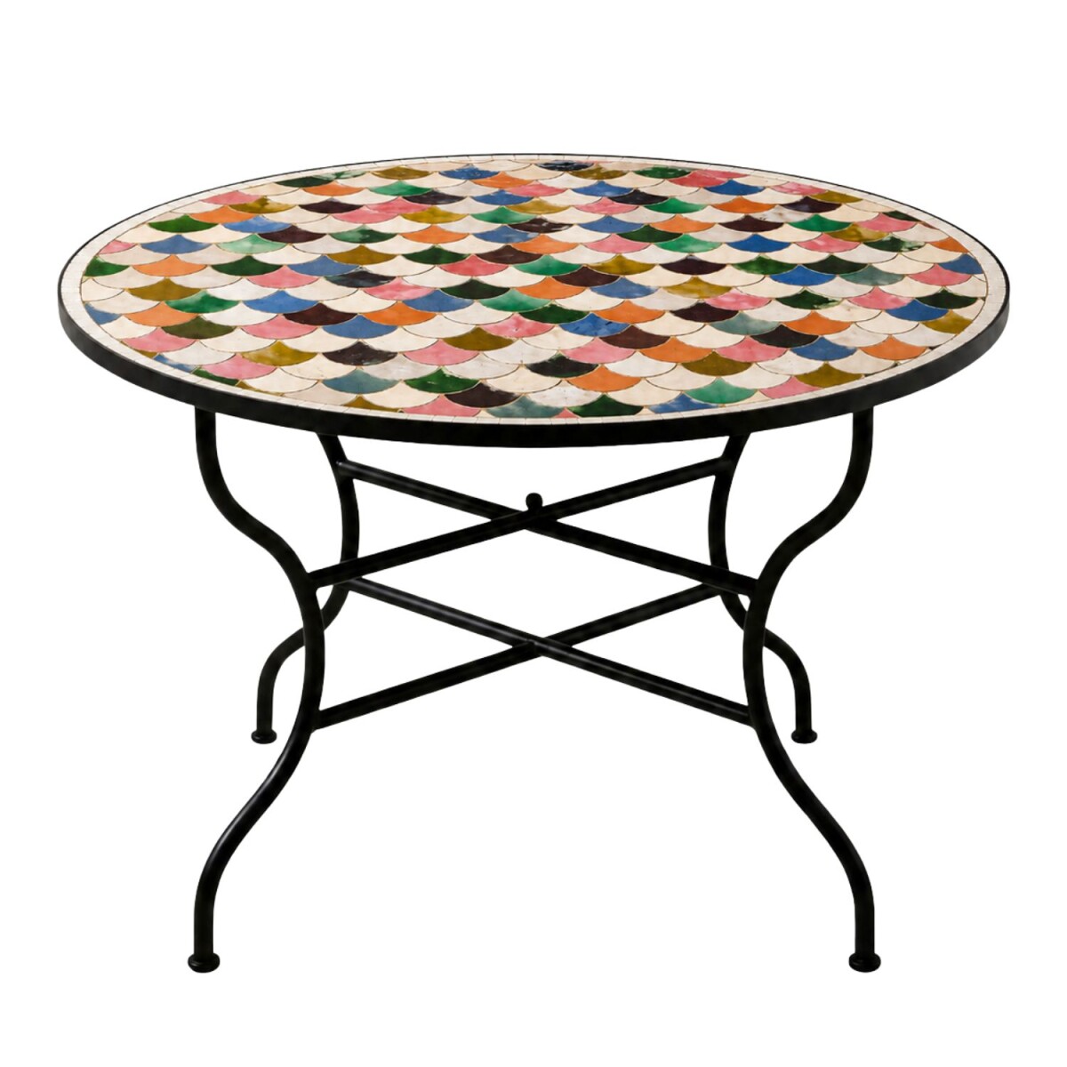 Manarola Colorful Mosaic Table, Ø box