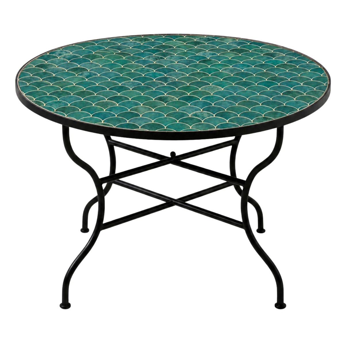 Friglia Green Mosaic Table, Ø100c box