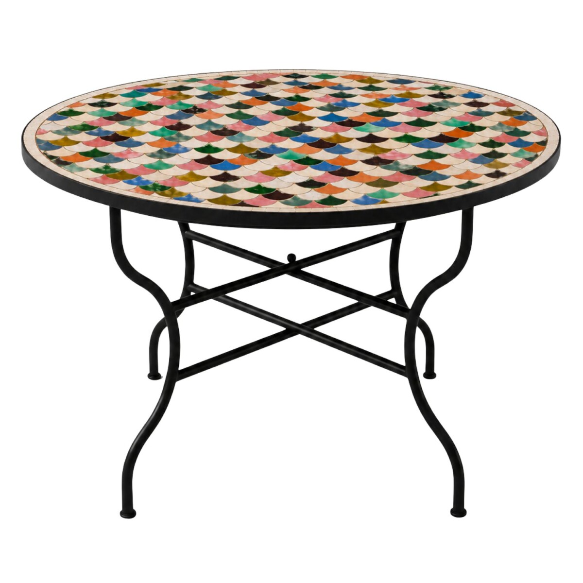 Manarola Colorful Mosaic Table, Ø box