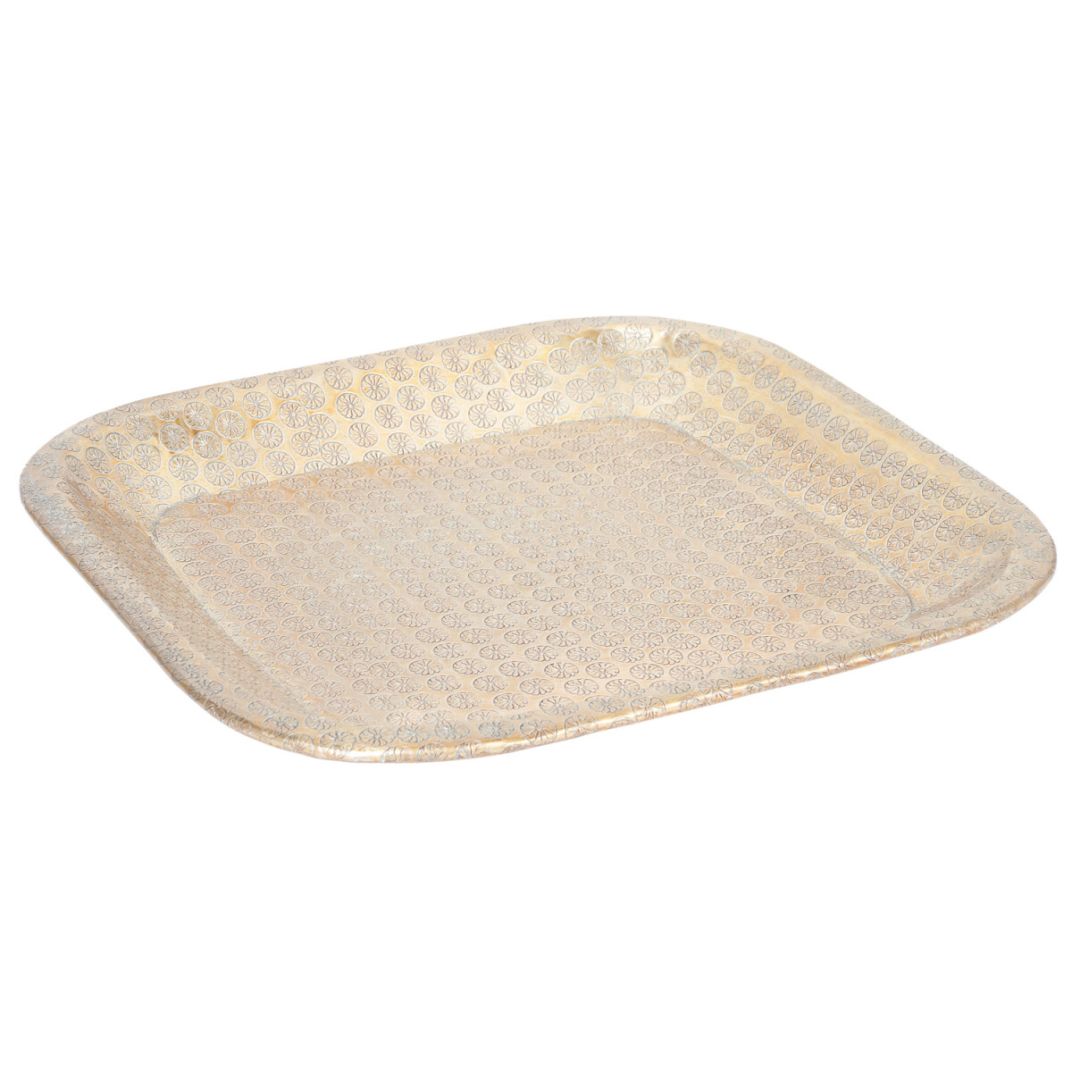 Oriental Tray, Jamira Gold Candle Tray,  box