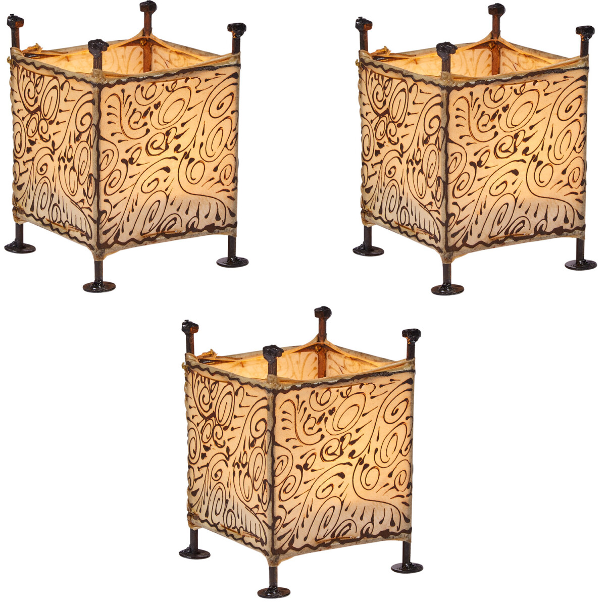 Set of 3 Budur Natural Mediterranean Lan box