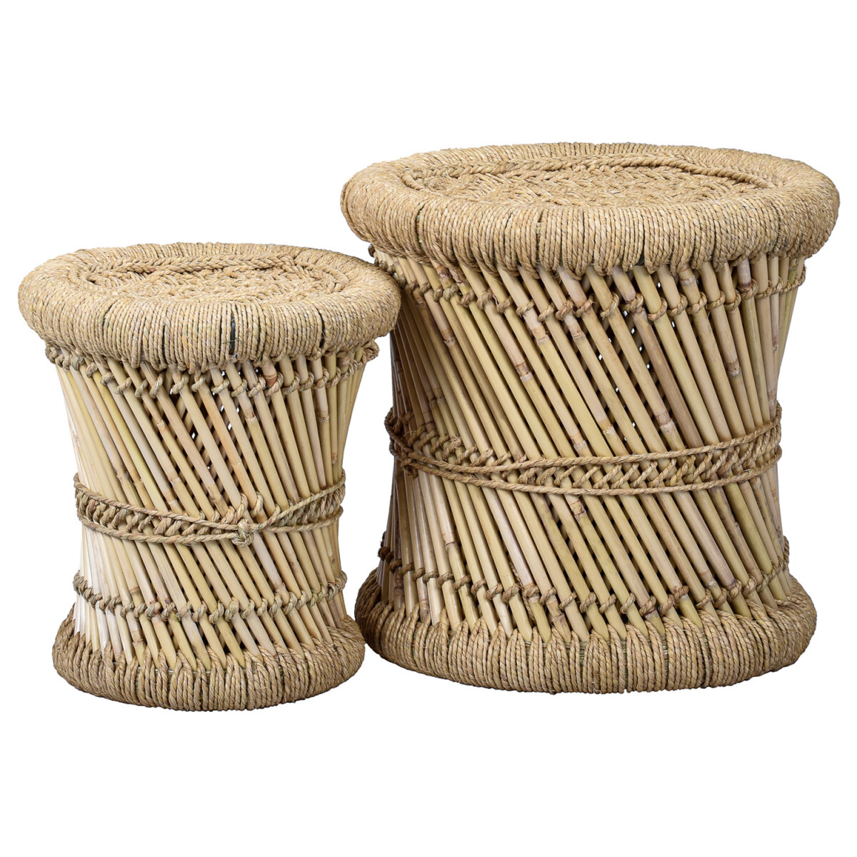 Set of 2 Boho-Style Benita Side Tables