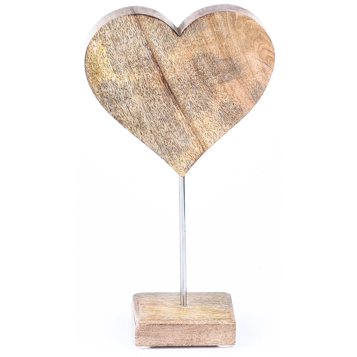 Heart-Shaped Decorative Figurine "Amour" -6- Wood 
