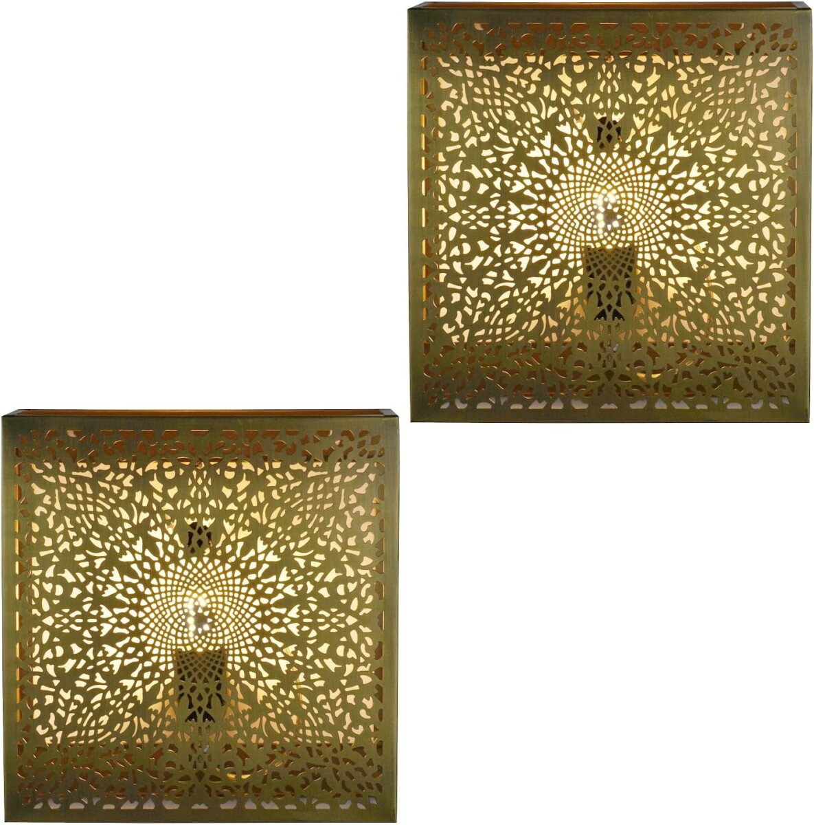 Set of 2 Oriental Wall Lamps, Wall Sconces, Wall Decor, Yaki