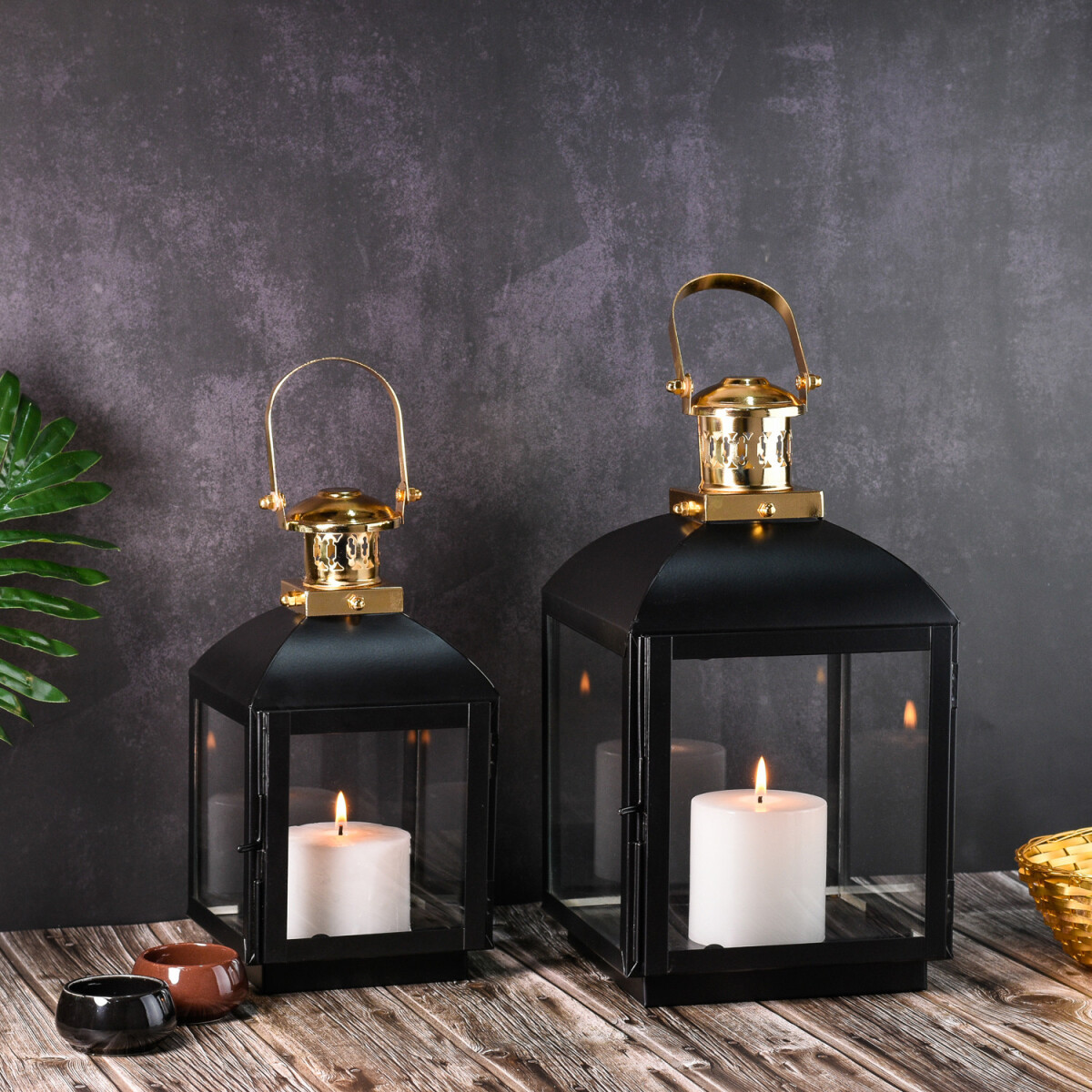 Set of 2 Scandinavian-style balcony lant box