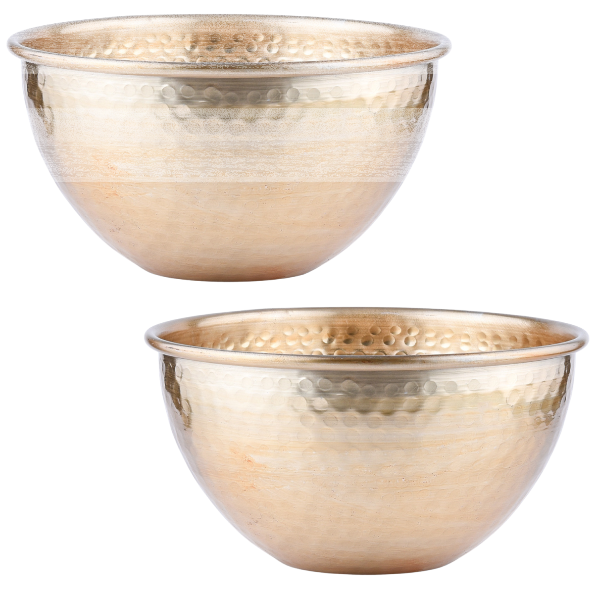 Set of 2 Vintage Serving Bowls, Erla Gold, 24 cm