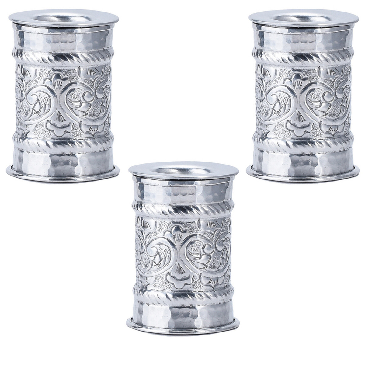 Set of 3 Oriental Tealight Holders, Cand box
