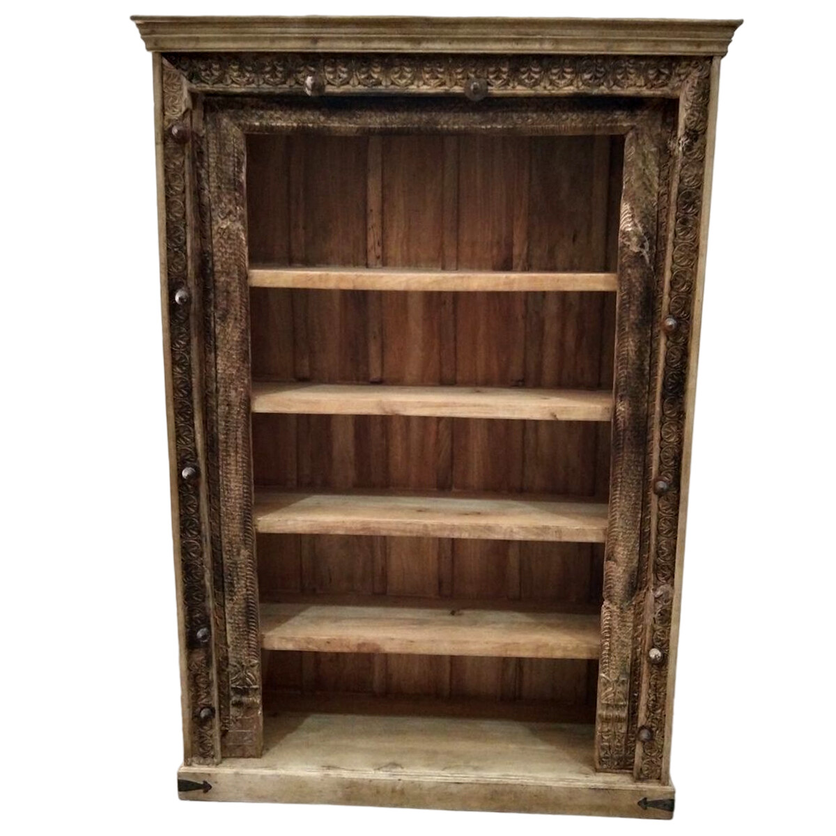 Vintage Bookcase, Antique, 210 cm, Pattern -42-