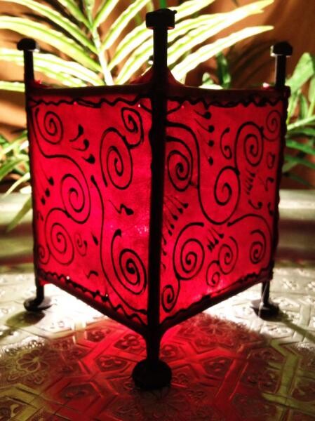 Budur Red Oriental Lantern box