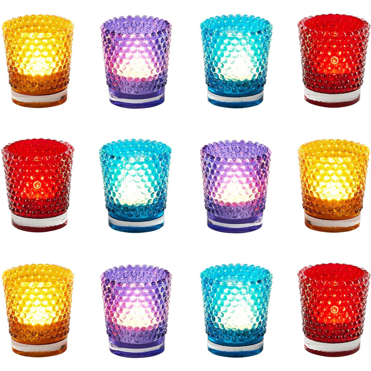 Set of 12 Window Sill Decorative Tealight Jars and Holders b