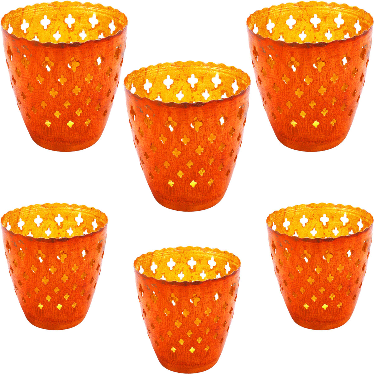 Set of 6 Oriental Garden Decorative Lant box