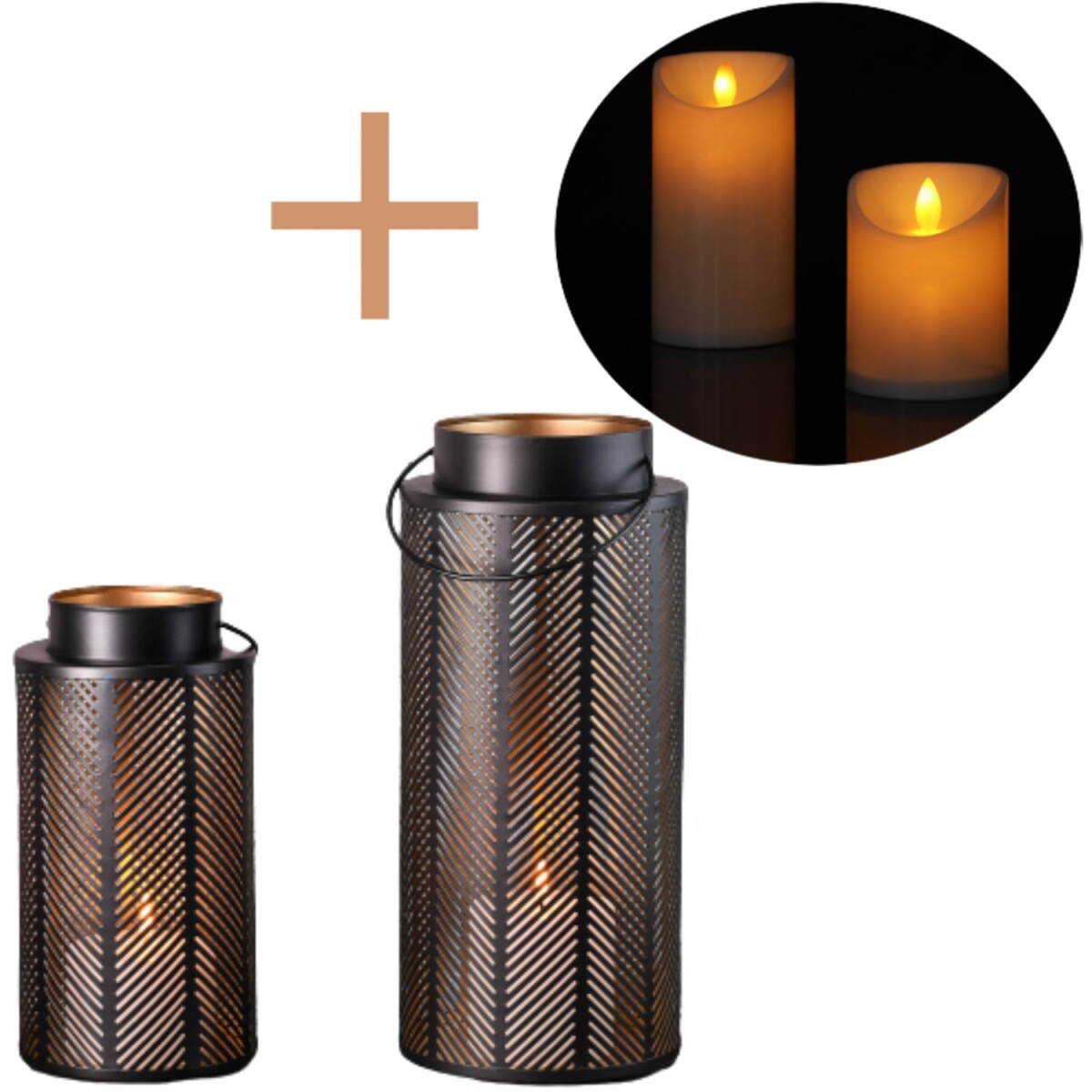 Set of 2 LED Garden Lanterns – Gar box