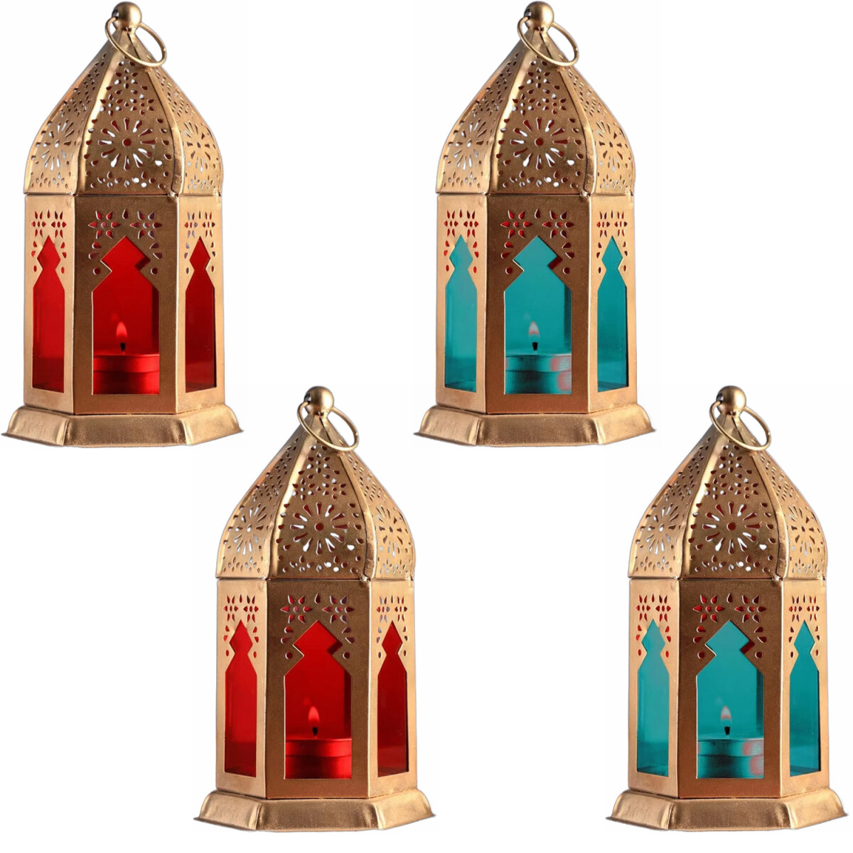 Set of 4 Oriental Lantern Decorations by Geda