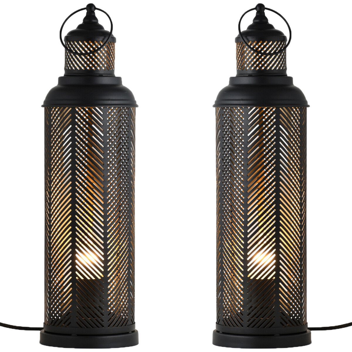 Set of 2 Scandinavian Decorative Table Lamps, Floor Lamps, a
