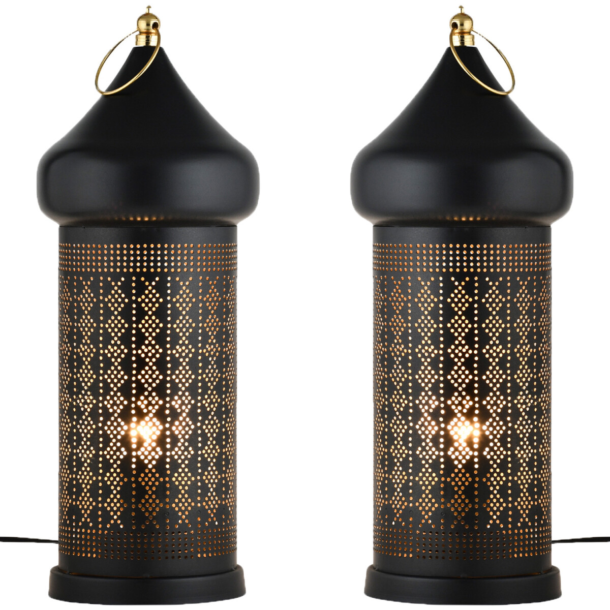 Set of 2 Oriental Decorative Floor Lamps box