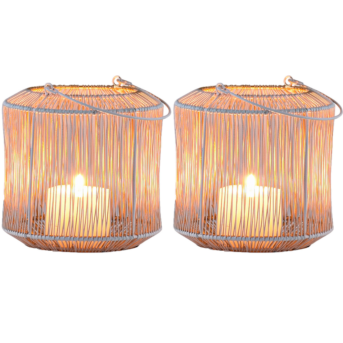 Set of 2 Scandinavian Decorative Tealigh box