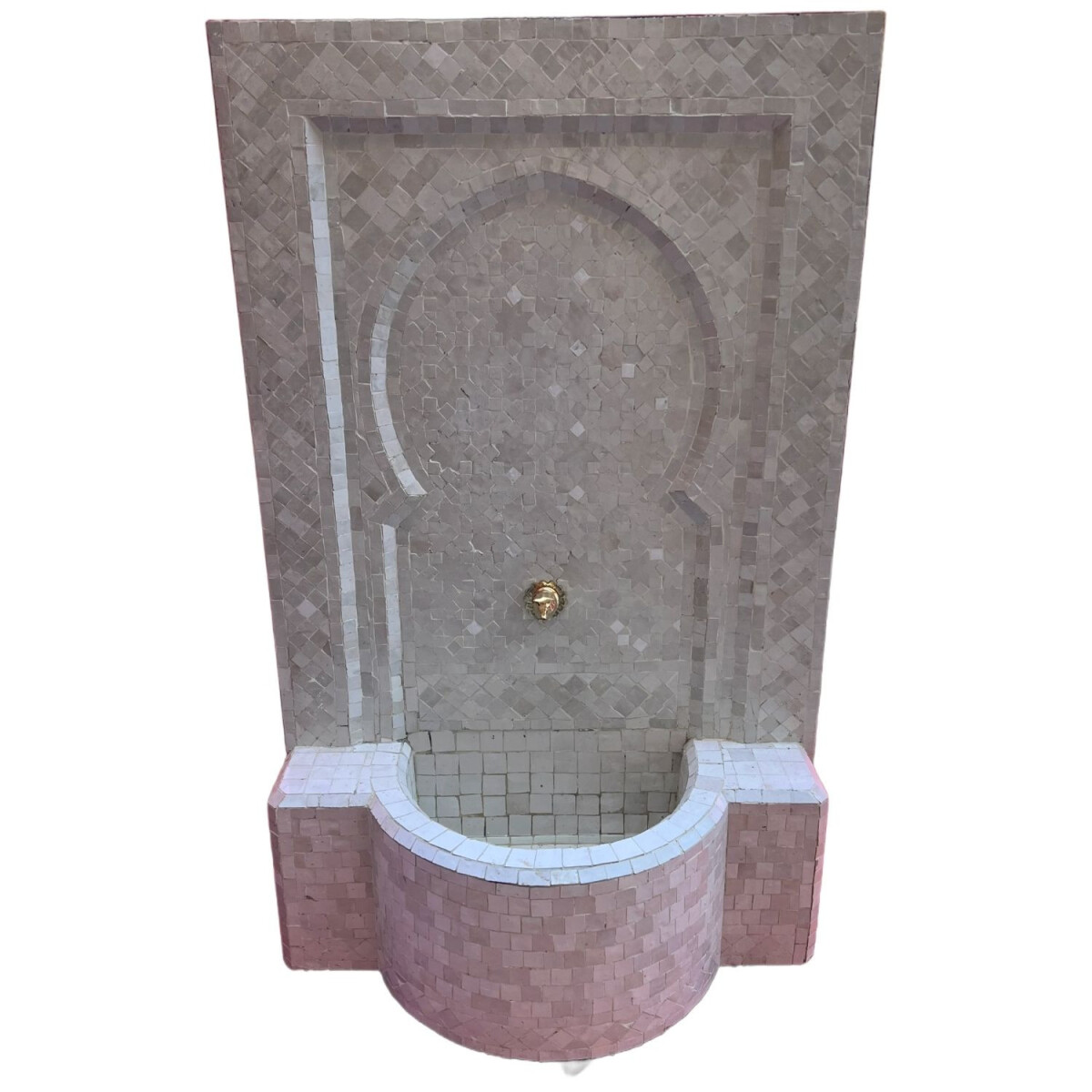 Moroccan Mosaic Garden Fountain, 128 cm | Boho Indoor Founta