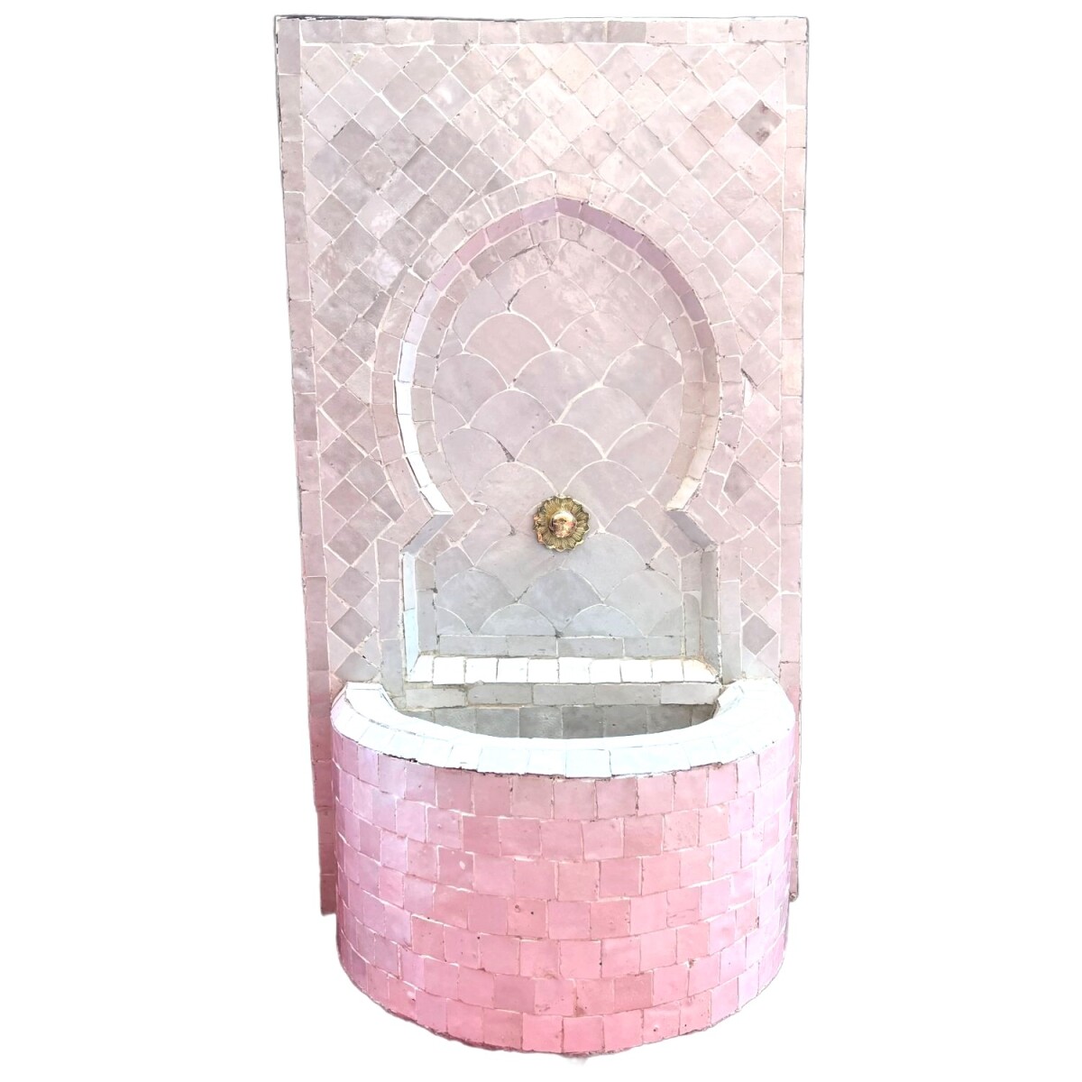 Moroccan Mosaic Garden Fountain, 75 cm | Boho Indoor Fountai