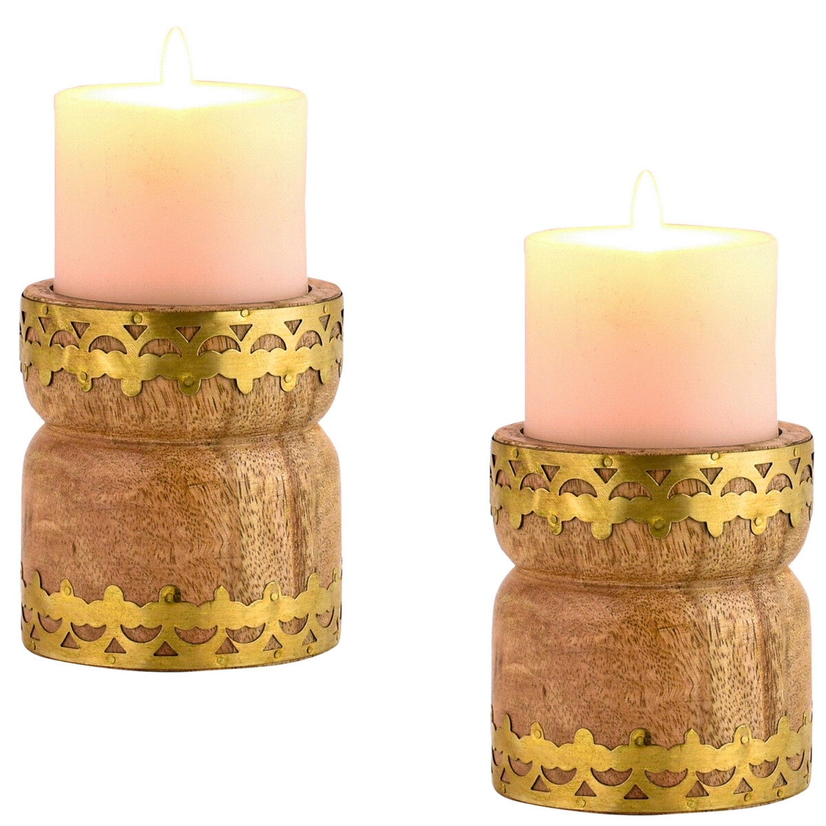 Set of 2 Boho Decorative Tealight Holder box