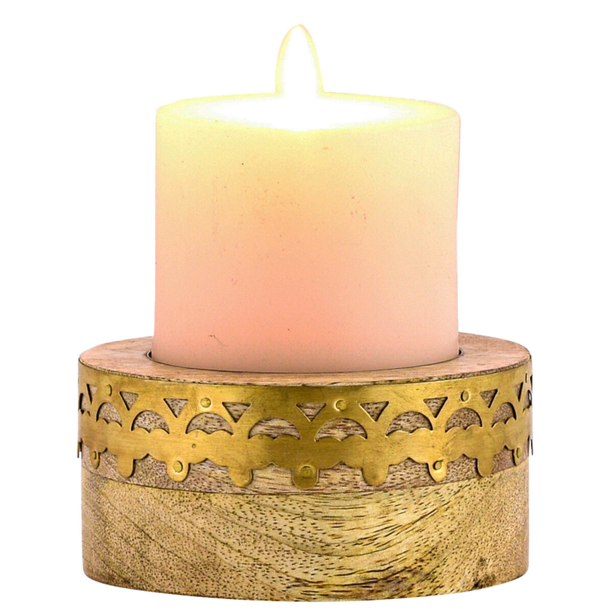 Boho Decorative Tealight Holder Wooden C box