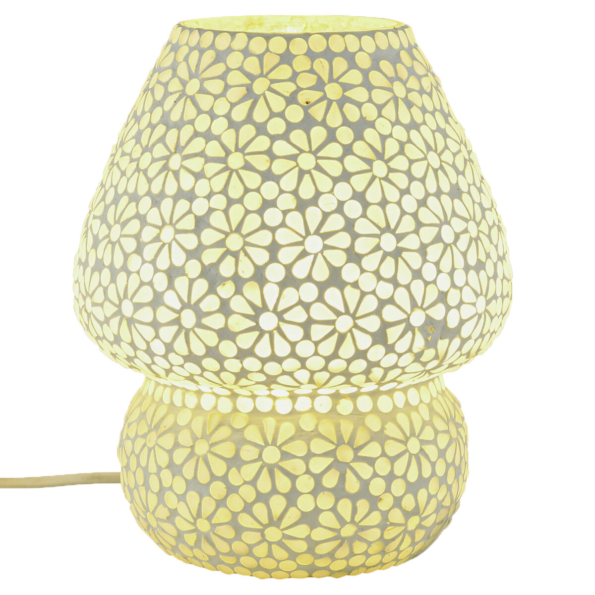Boho Decorative Table Lamp / Night Light, Glass Mosaic, Aubi