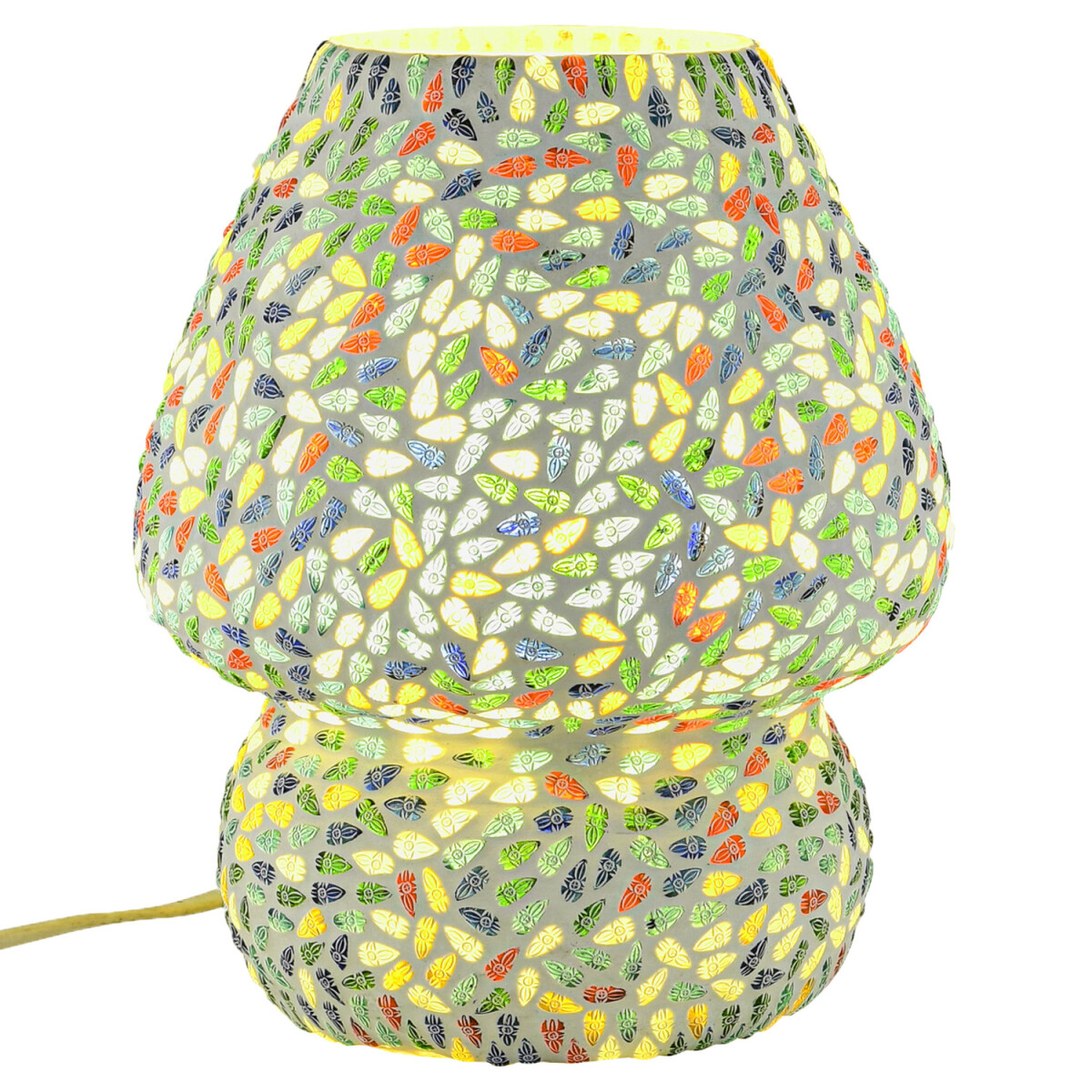 Boho Decorative Table Lamp / Night Light, Glass Mosaic, Aubi