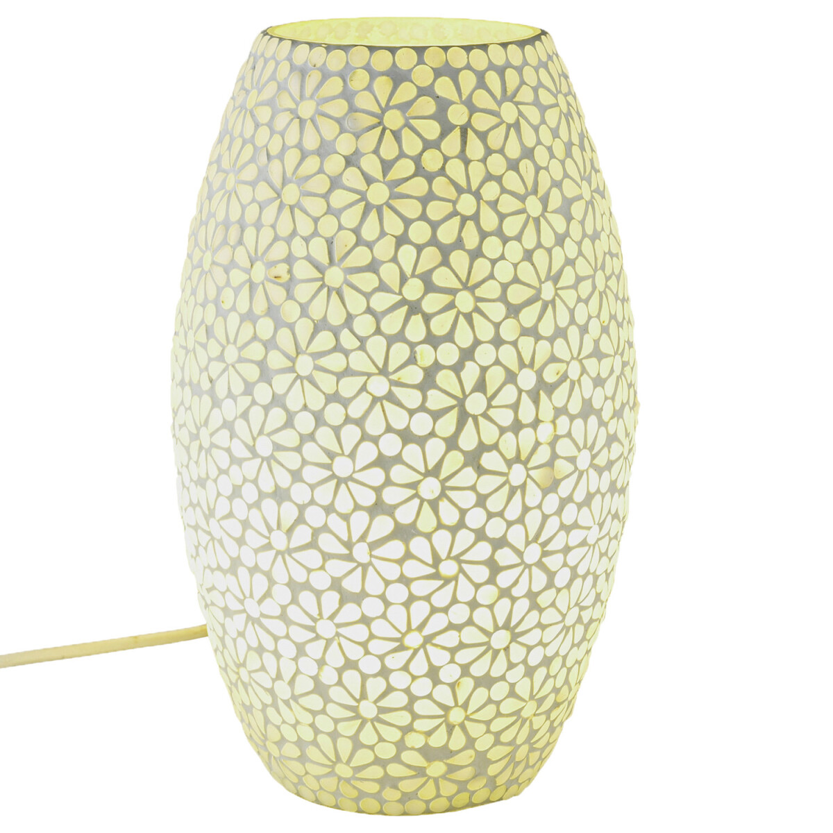 Boho Decorative Table Lamp, Glass Mosaic Night Lamp - Tiaga 