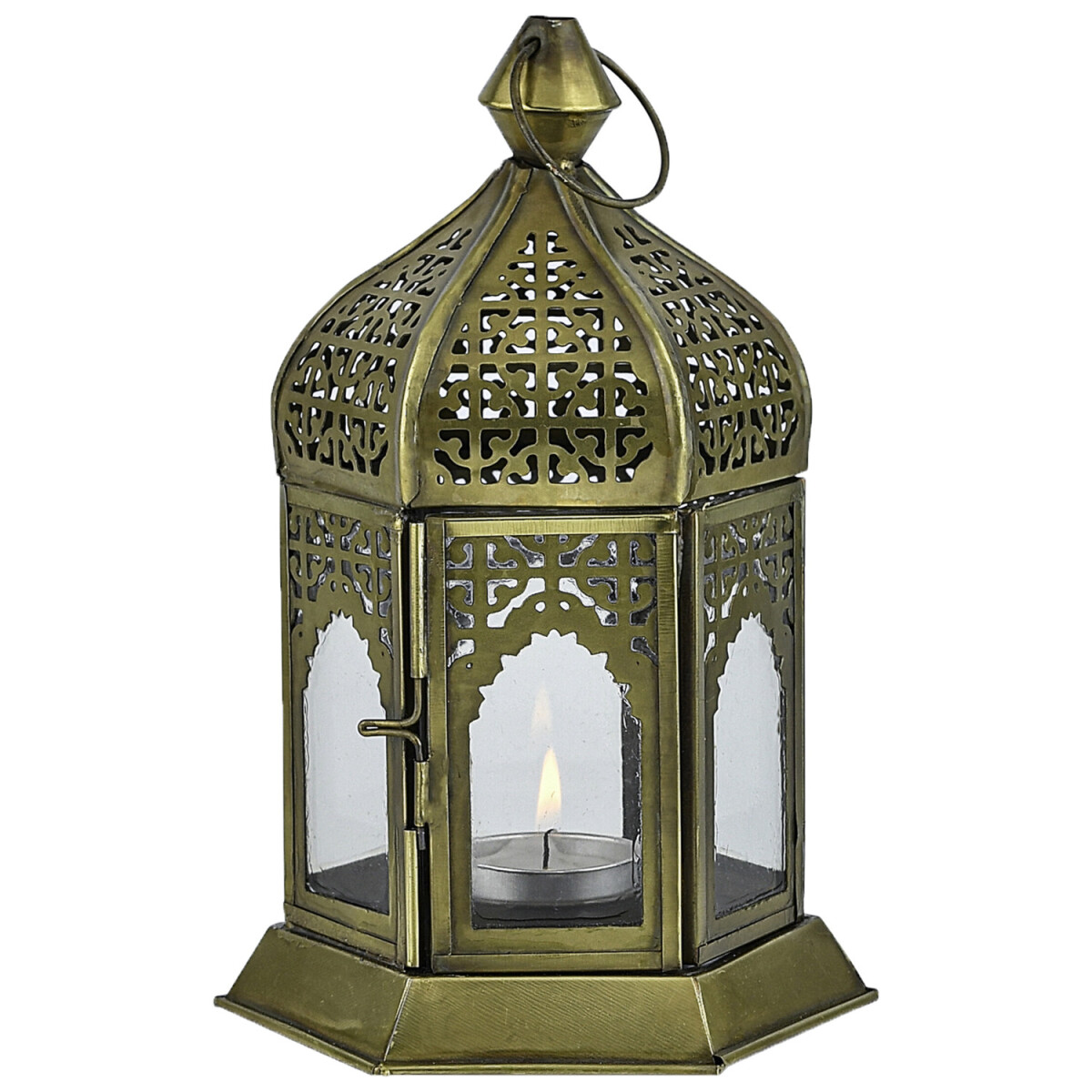Oriental Decorative Tealight Holder Lantern Khatija Clear