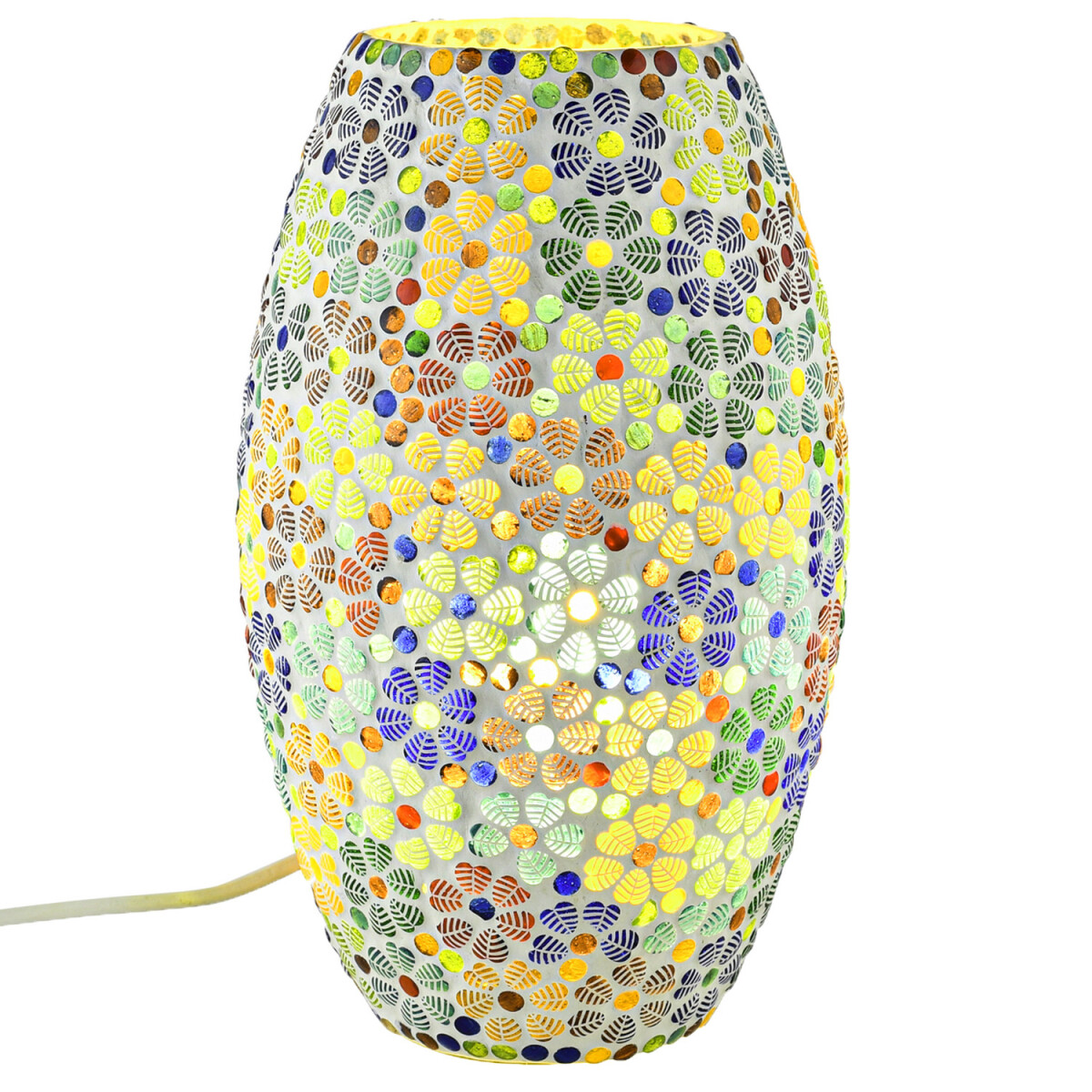 Boho Decorative Table Lamp, Glass Mosaic Night Lamp - Tiaga 